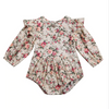 OLIVIA Floral Butterfly Sleeve Romper