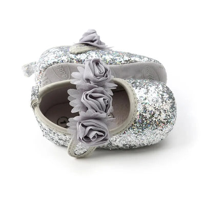 GLITTER Floral Slippers