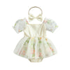 SPRING BLOSSOM Tulle Romper with Headband