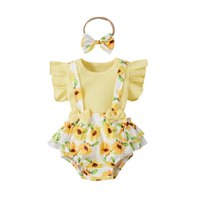 SOPHIE Overall Romper with Headband