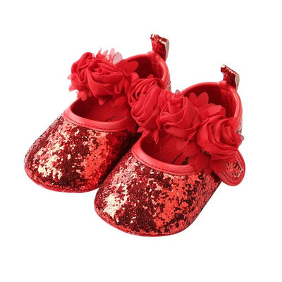 GLITTER Floral Slippers