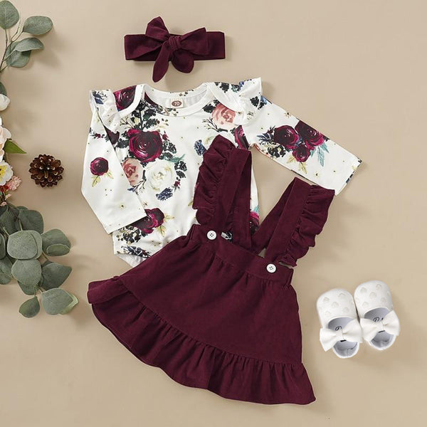 WILLOW Floral Skirt Set - Hazel & Bo