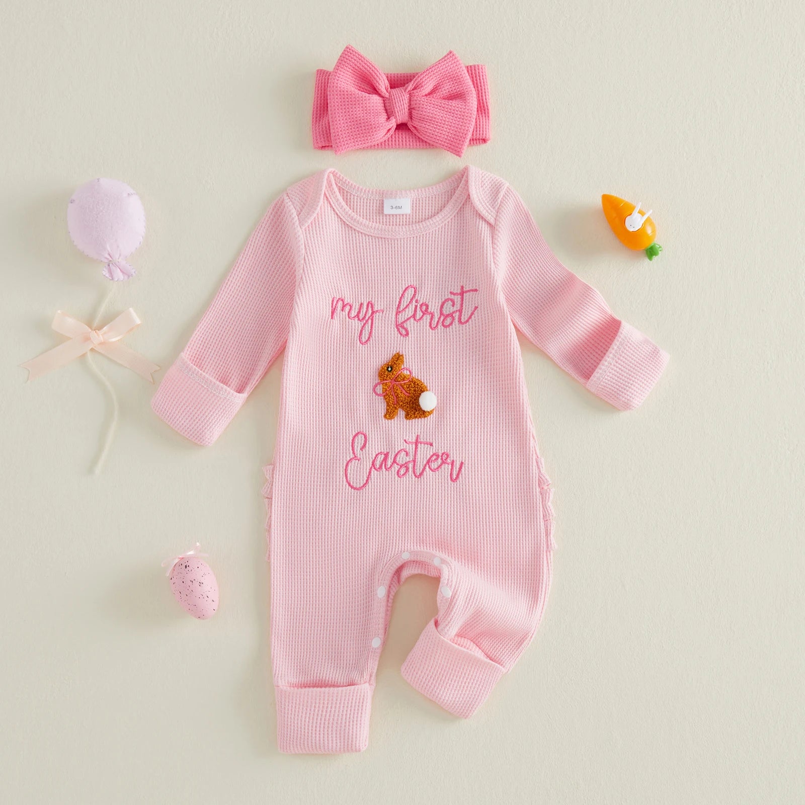 MY FIRST EASTER Ruffle Jumpsuit