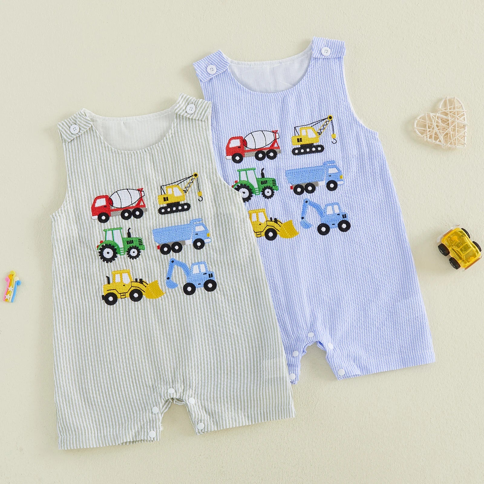 CONSTRUCTION VEHICLES Romper