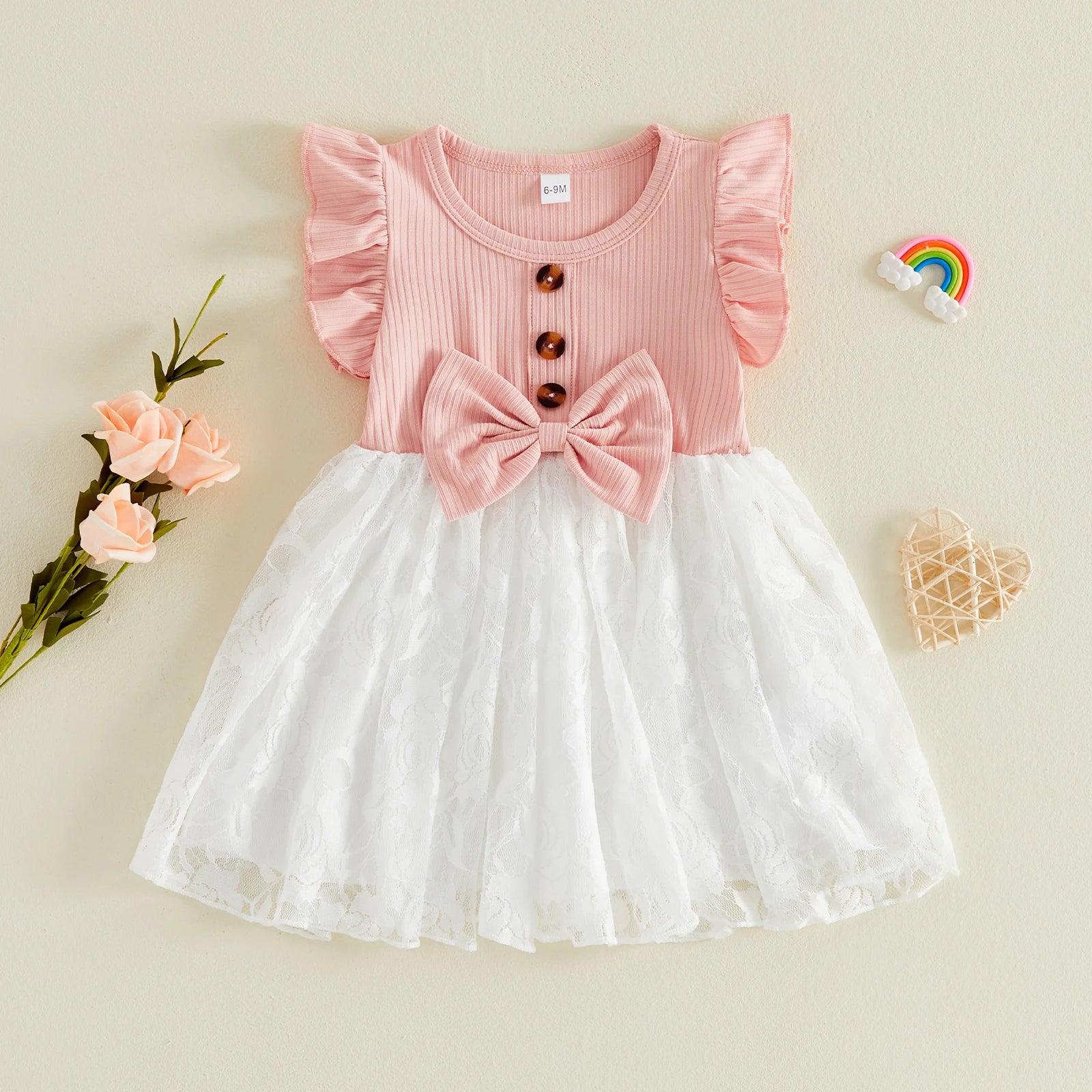 MABEL Lace Bowtie Dress