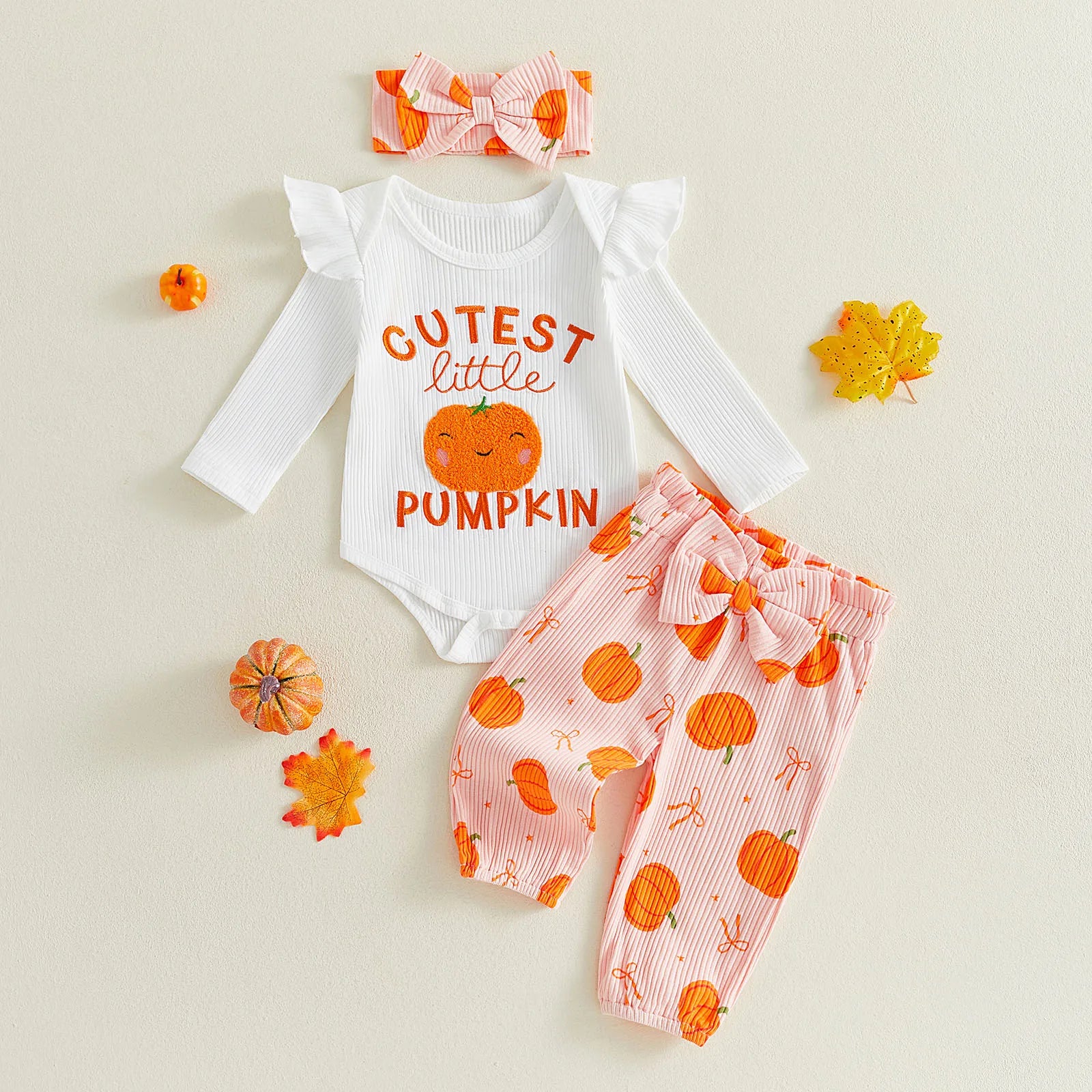 CUTEST LITTLE PUMPKIN Bowtie Outfit