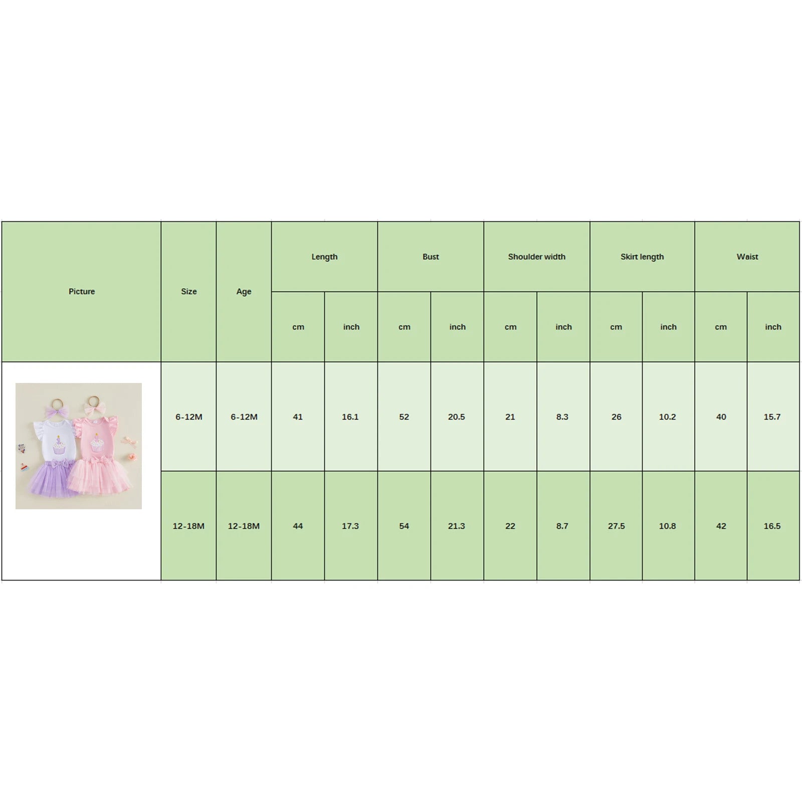 ONE Birthday Cupcake Tutu Outfit