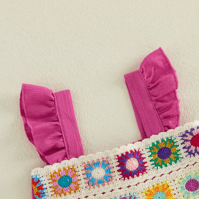 MARINA Pink Crochet Outfit