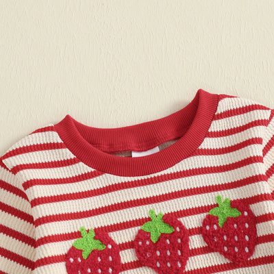 STRAWBERRY Striped Outfit