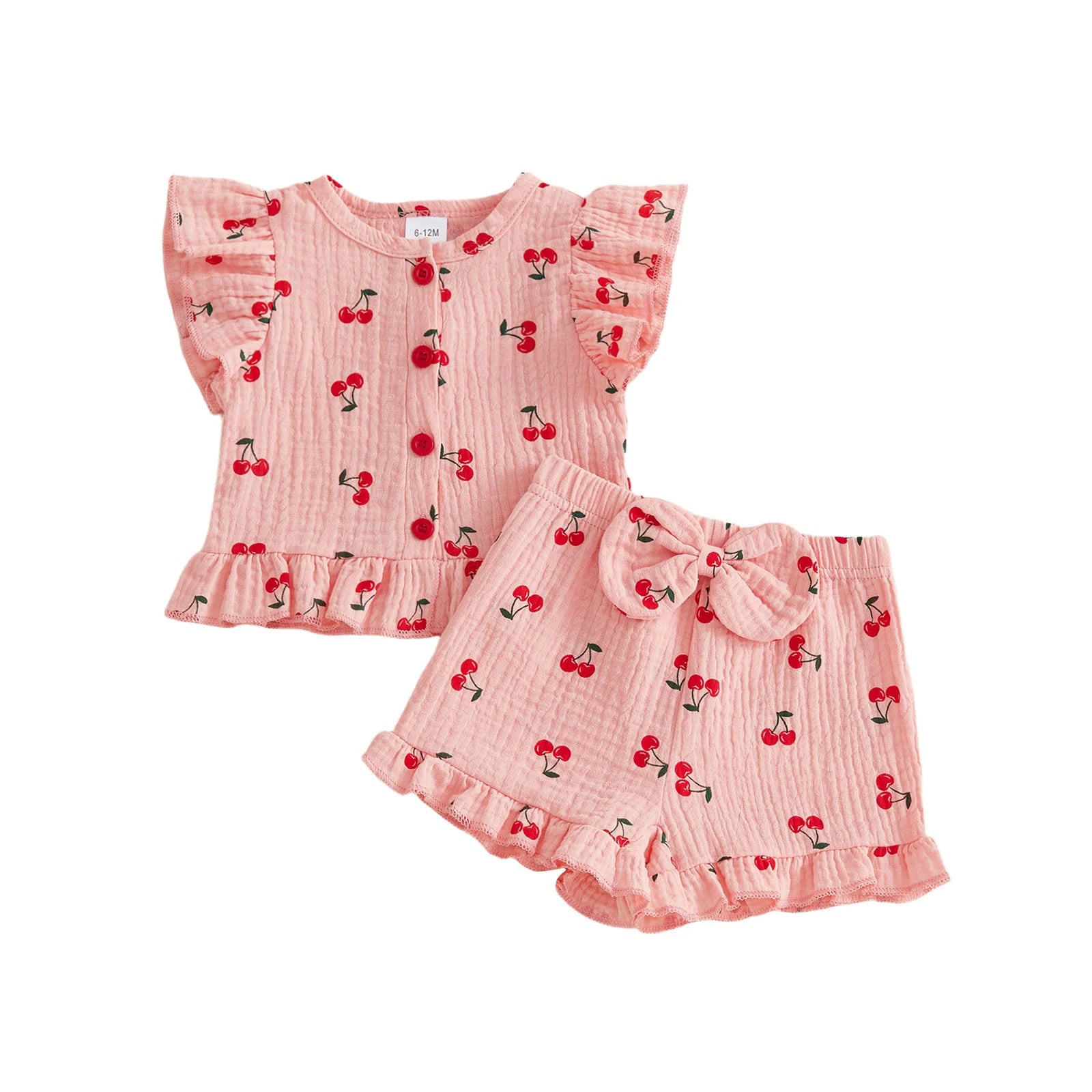 CHERRIES Ruffle Bowtie Outfit