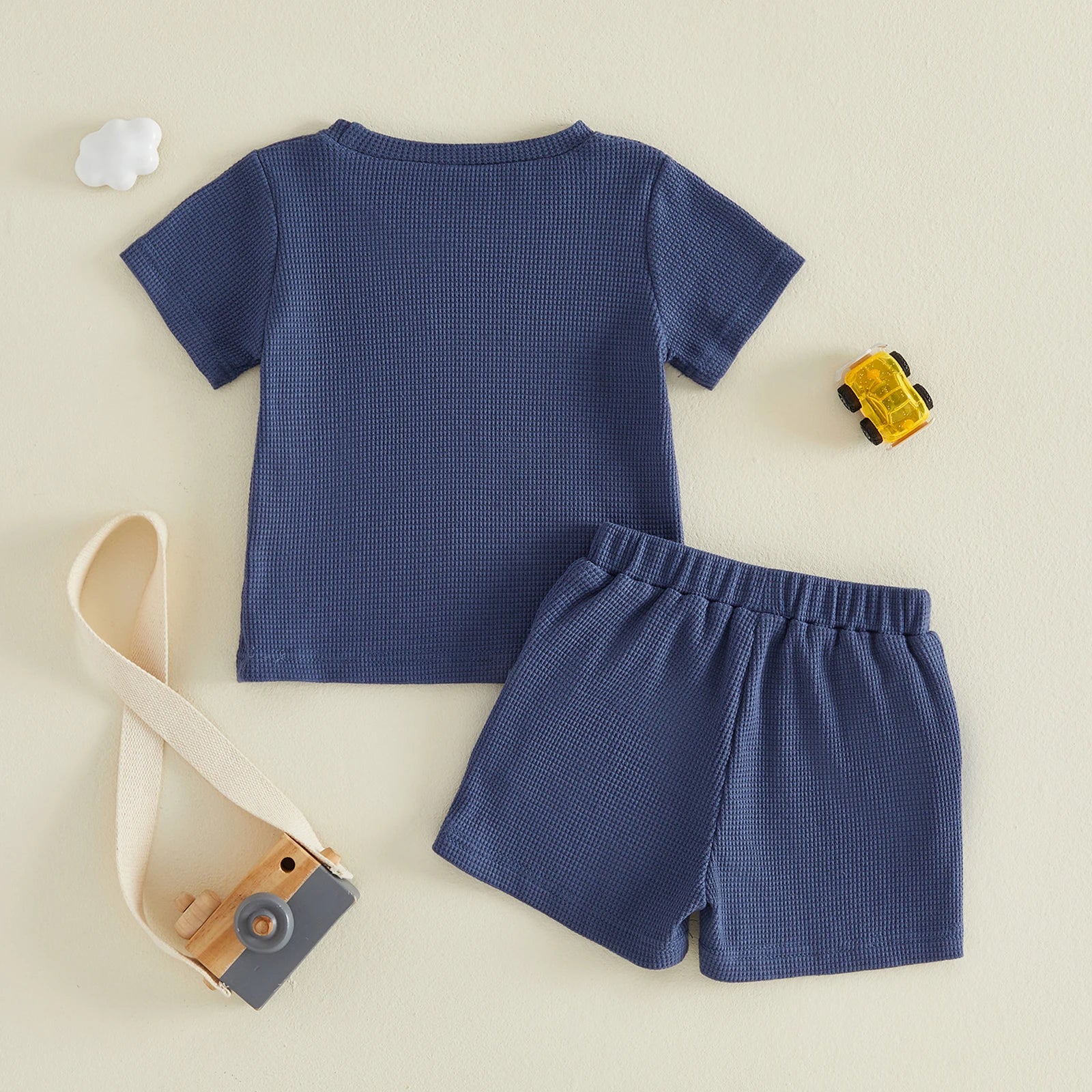 CONTRUCTION VEHICLES Waffle Knit Outfit