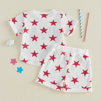 USA STAR White Summer Outfit