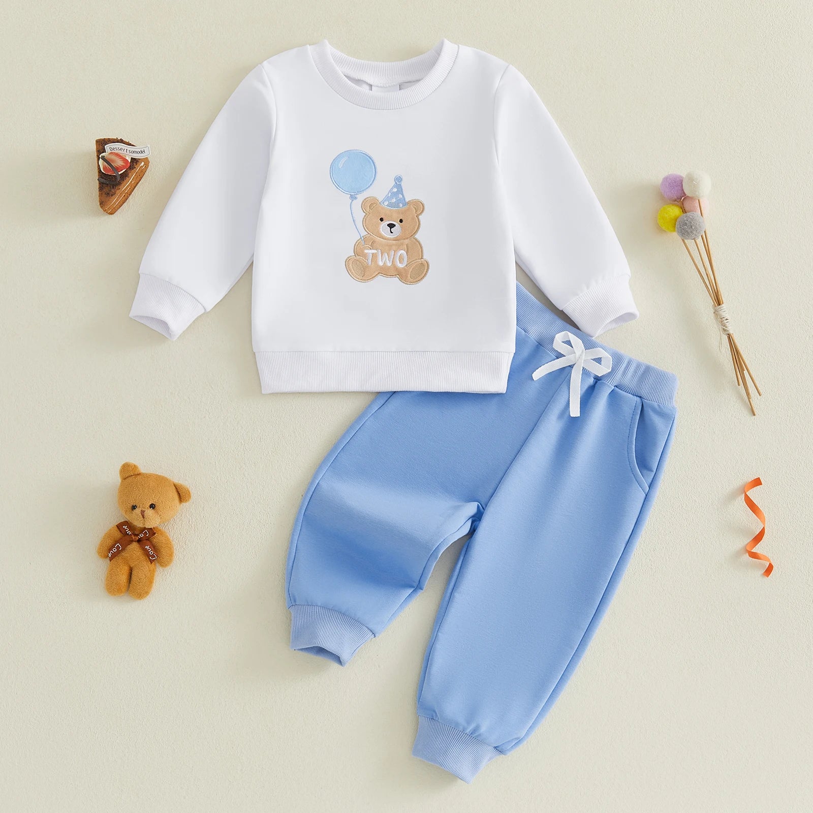 TWO Birthday Bear Outfit