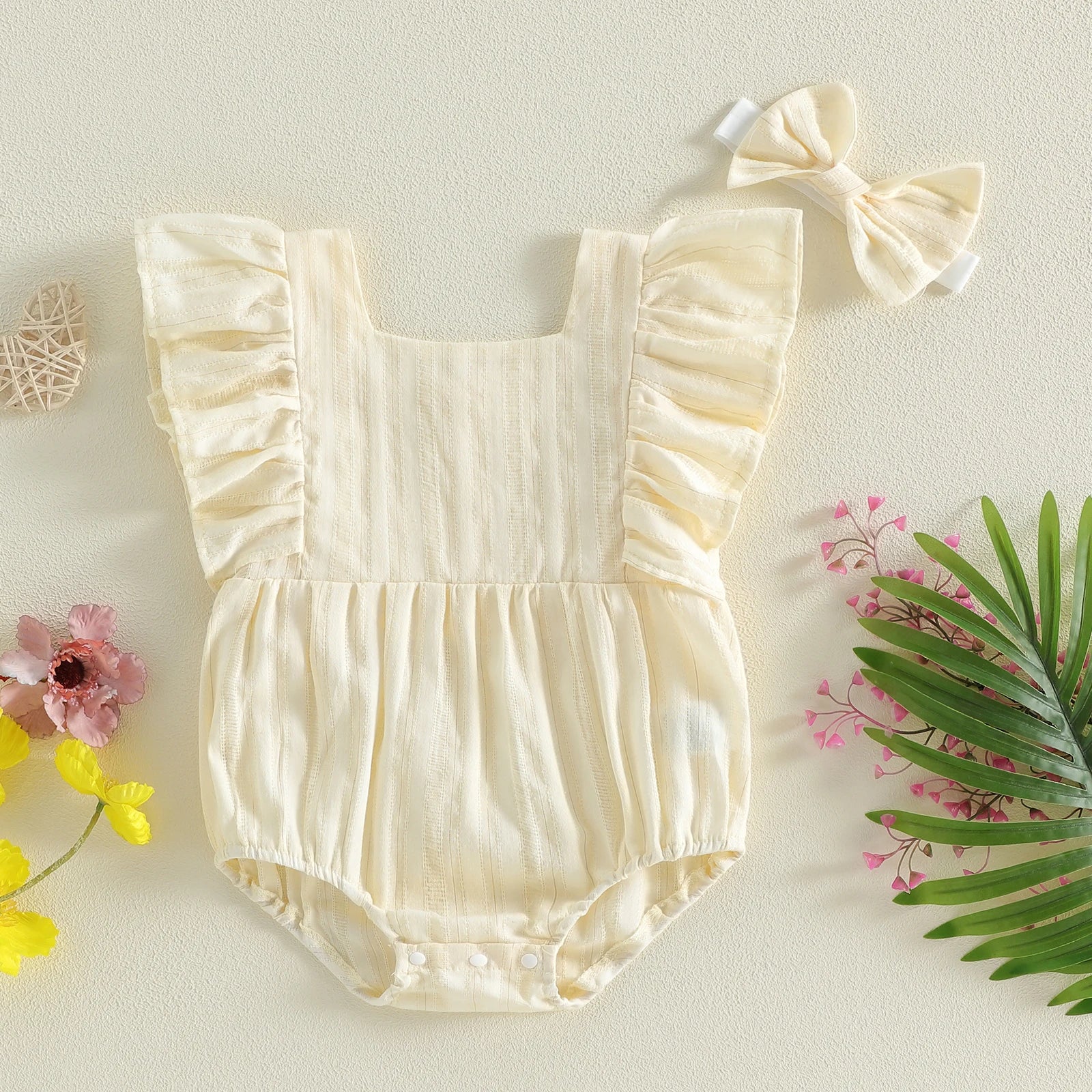 NORA Ruffle Sleeve Romper