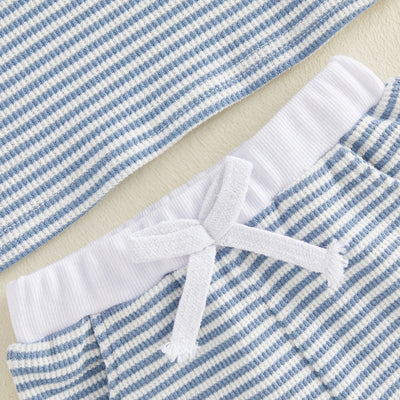 TRACTOR Striped Waffle Knit Outfit