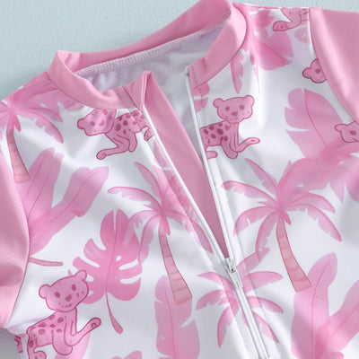 PINK PARADISE Swimsuit with Sun Hat