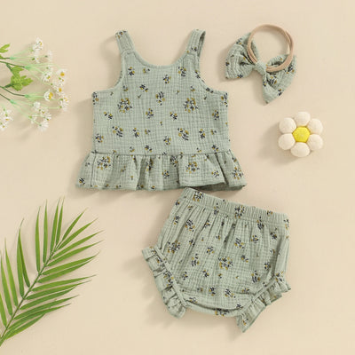 MARLEY Floral Ruffle Outfit