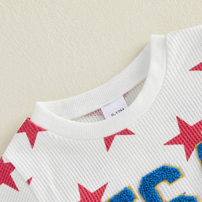 USA STAR White Summer Outfit