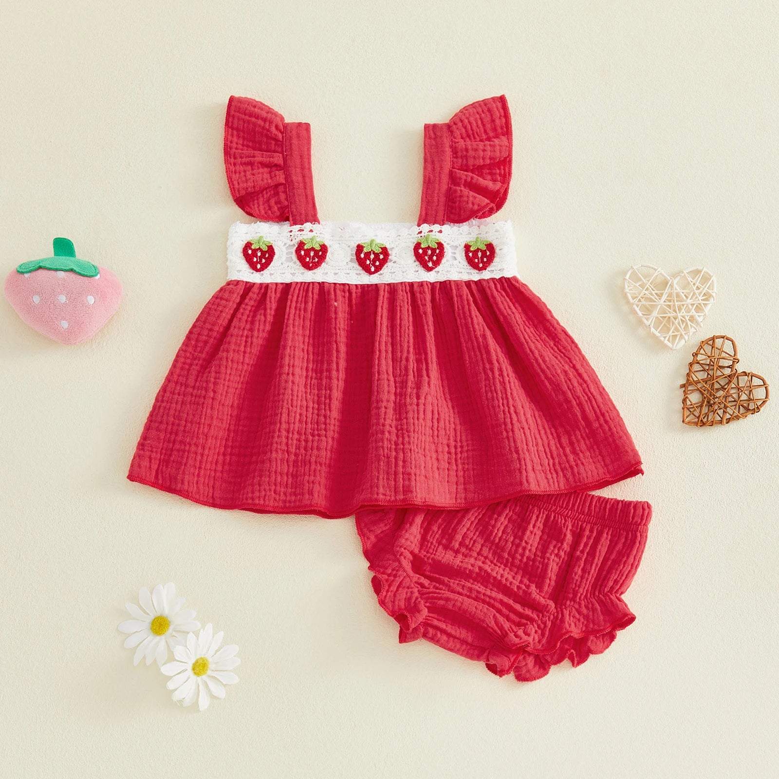 STRAWBERRIES Muslin Outfit