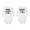BORN TOGETHER & FRIENDS FOREVER Onesie Set
