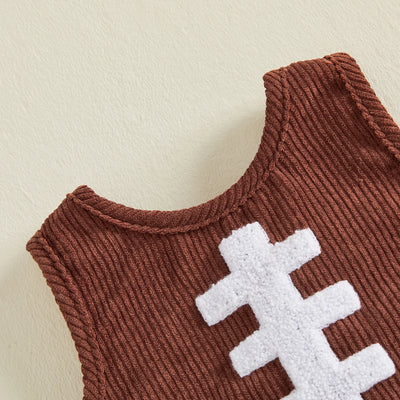 BASEBALL Corduroy Ruffle Outfit
