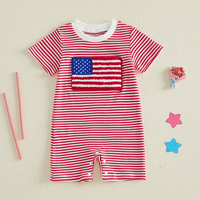 USA FLAG Striped Jumpsuit