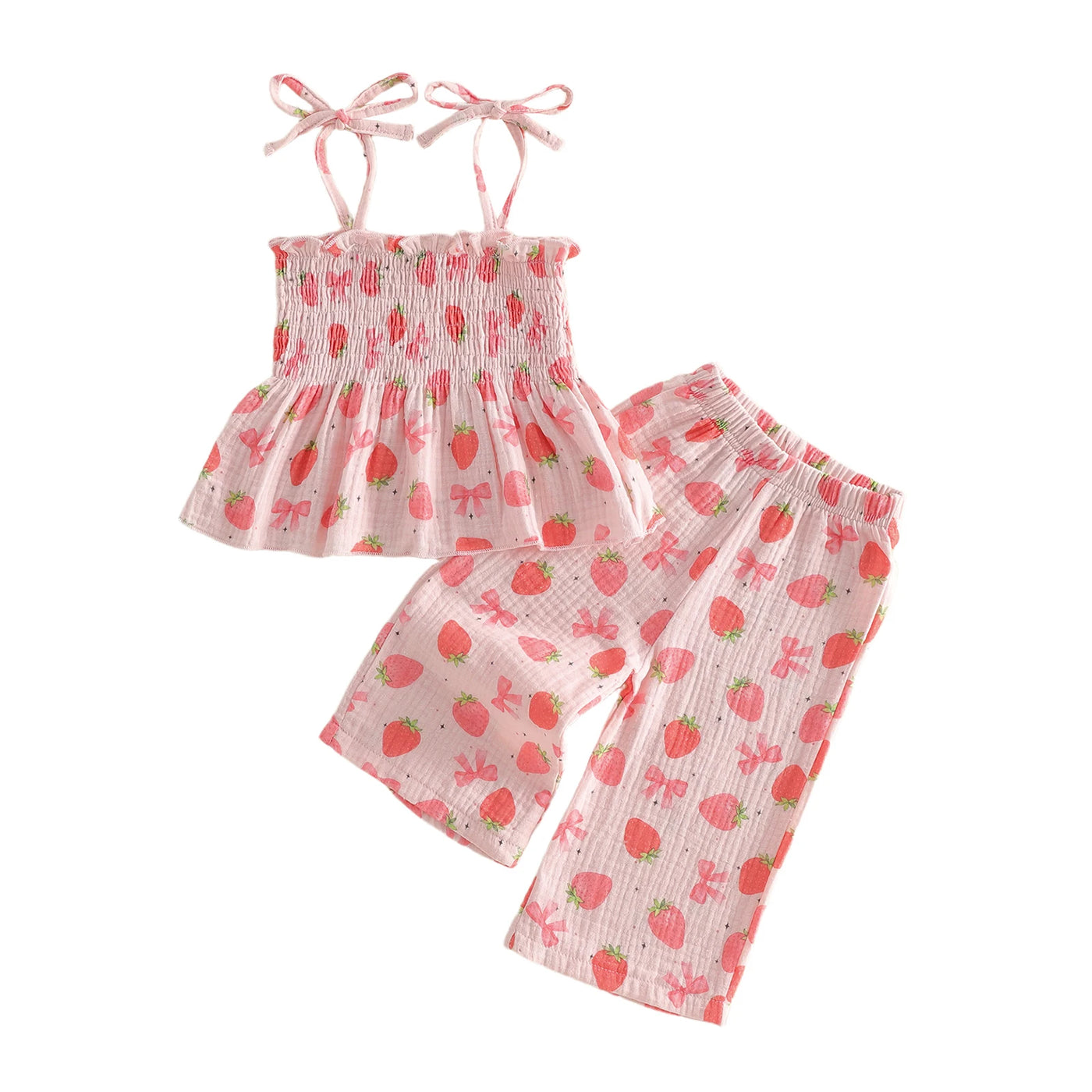 STRAWBERRIES & BOWTIES Smocked Outfit