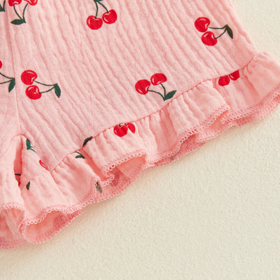 CHERRIES Ruffle Bowtie Outfit