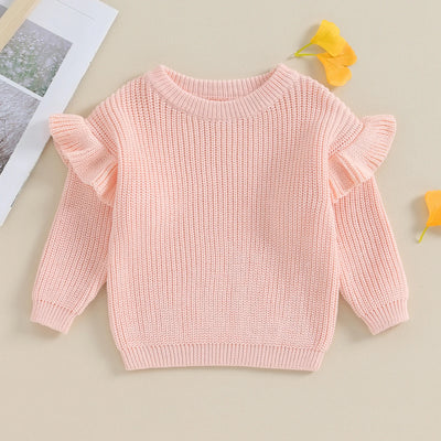 BELLA Ruffle Knitted Sweater