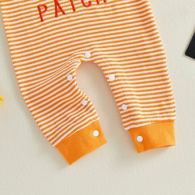 CUTEST PUMPKIN IN THE PATCH Striped Jumpsuit