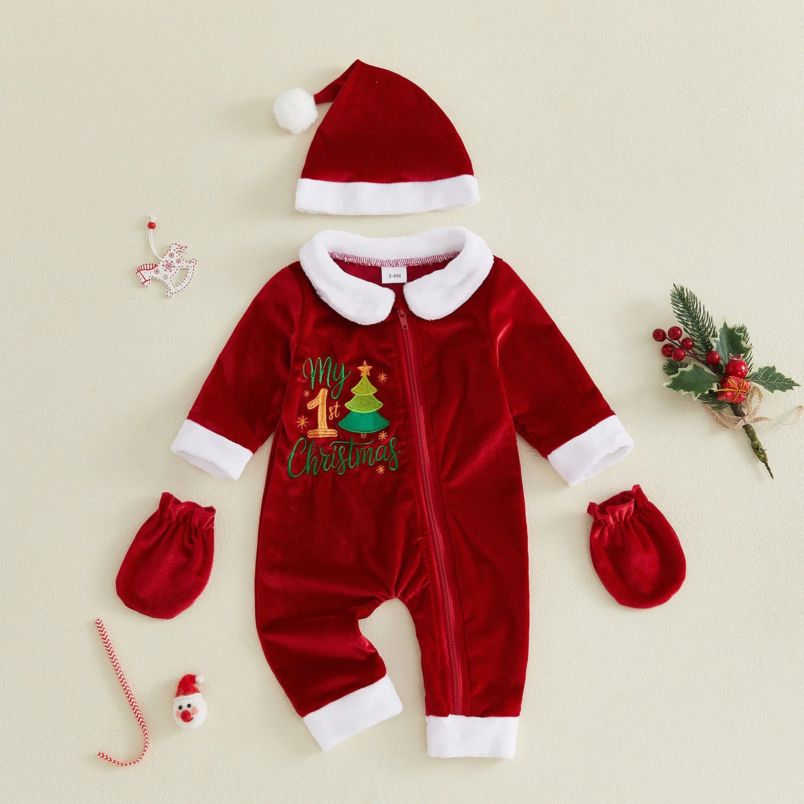 MY FIRST CHRISTMAS Santa Jumpsuit