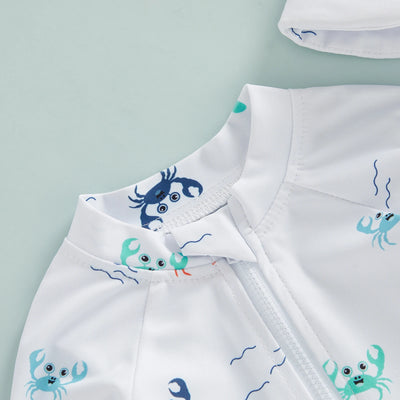 CROCODILE Swimsuit with Sun Hat