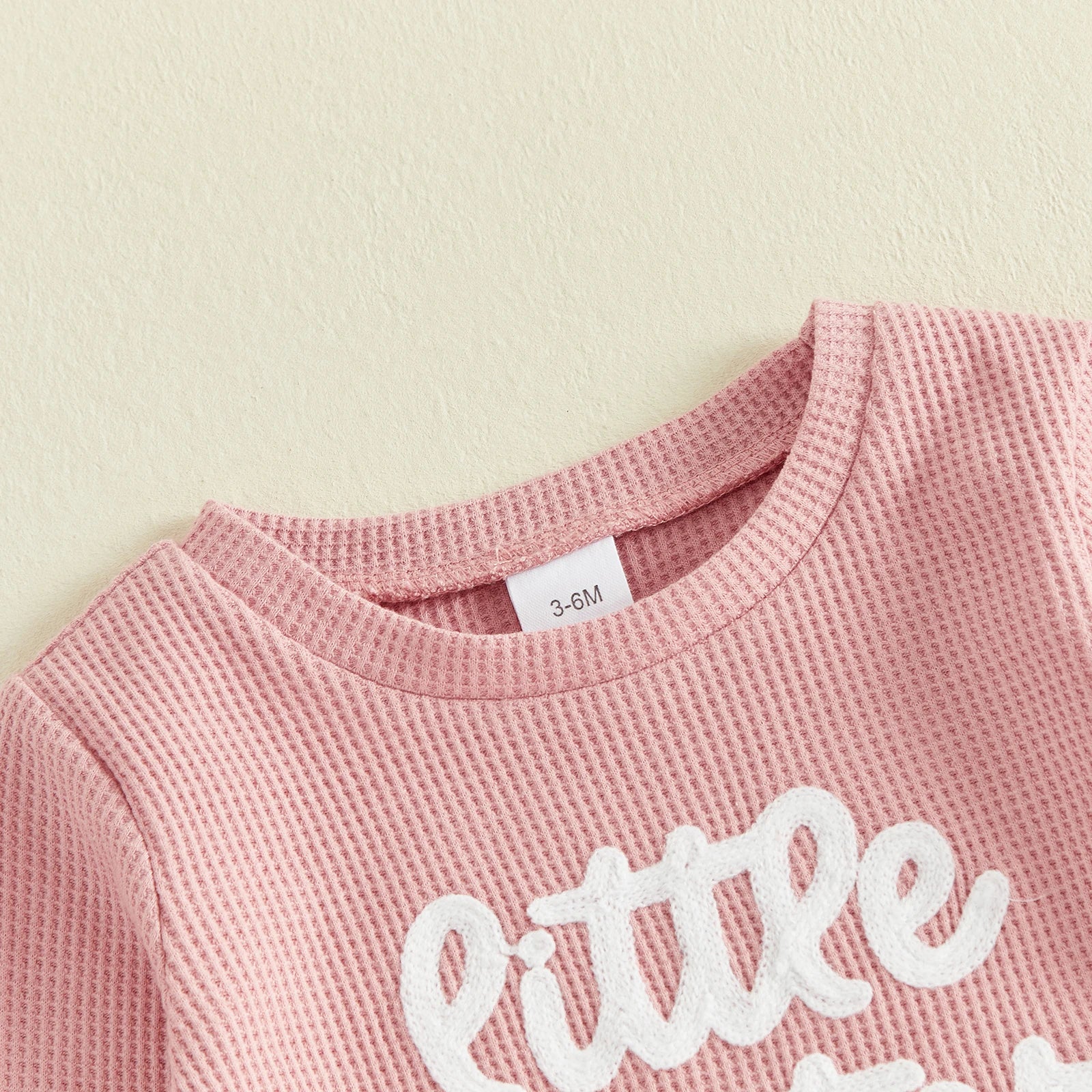 LITTLE SISTER Waffle Knit Outfit