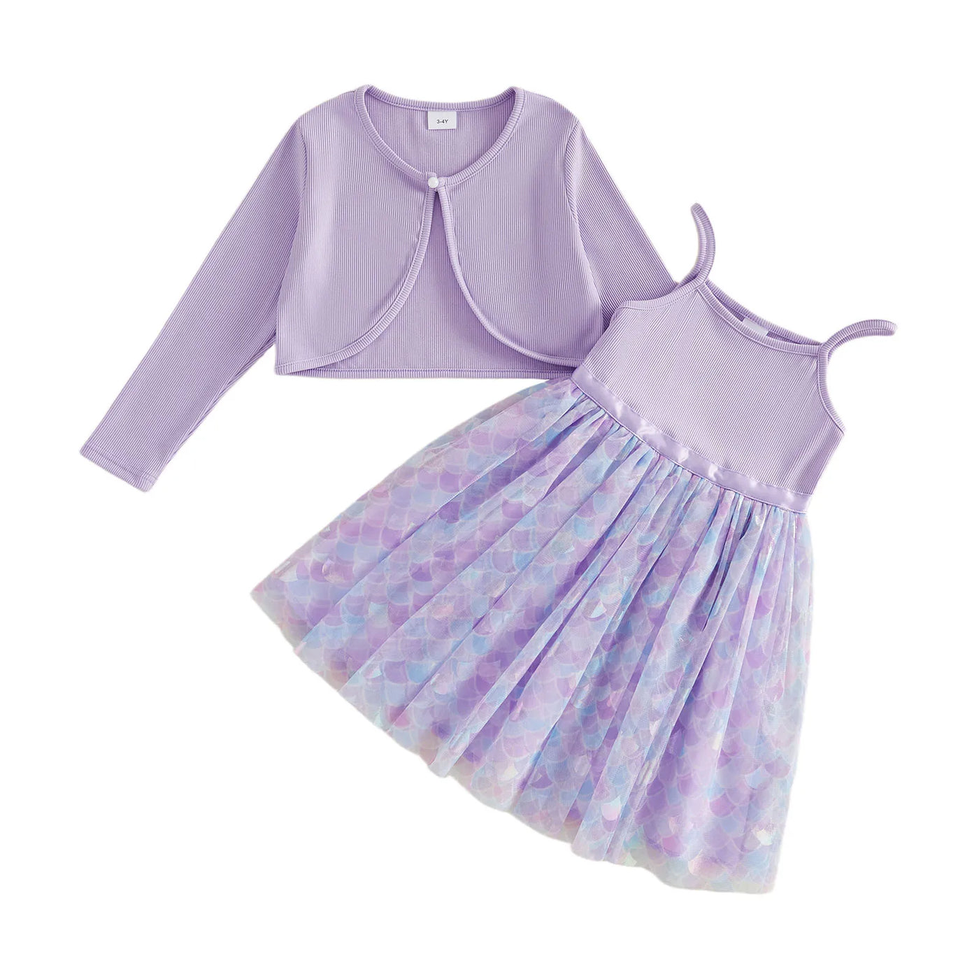 MERMAID Dress with Cardigan