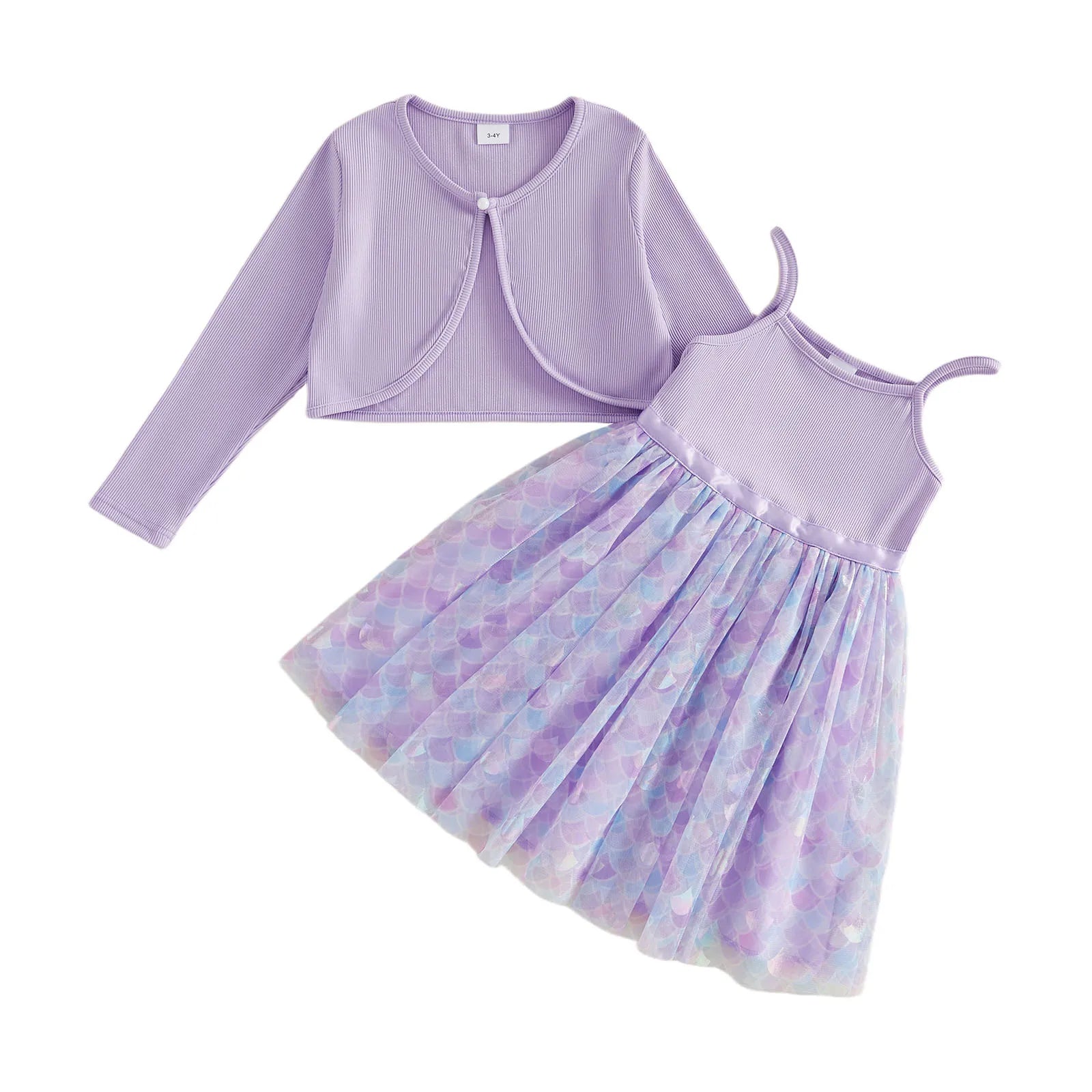 MERMAID Dress with Cardigan