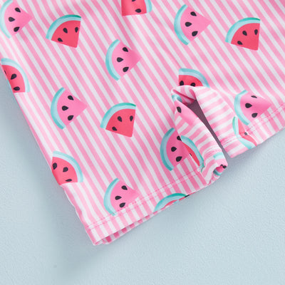 SPLISH SPLASH Striped Swimsuit with Sun Hat