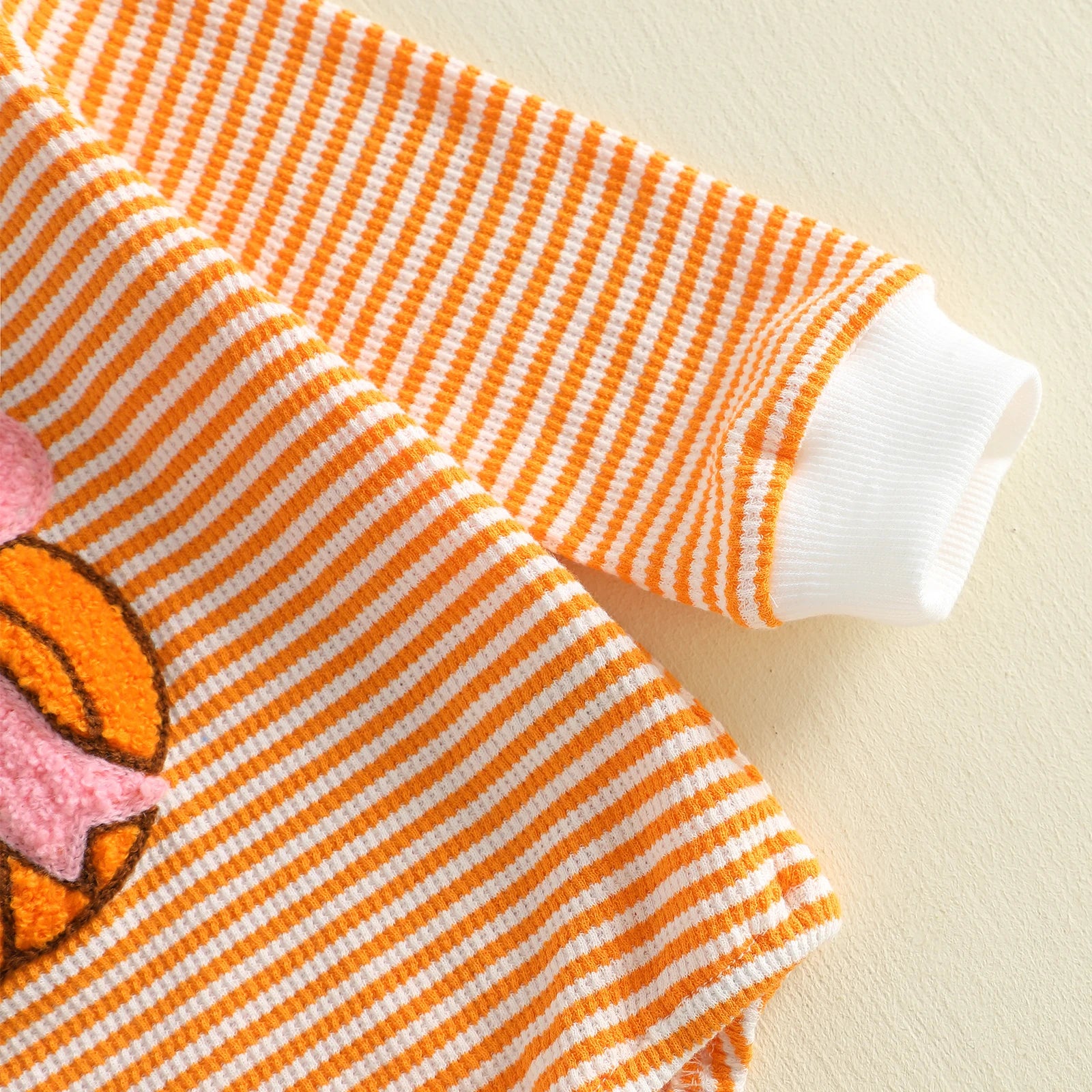 PUMPKIN Bowtie Striped Long-Sleeve
