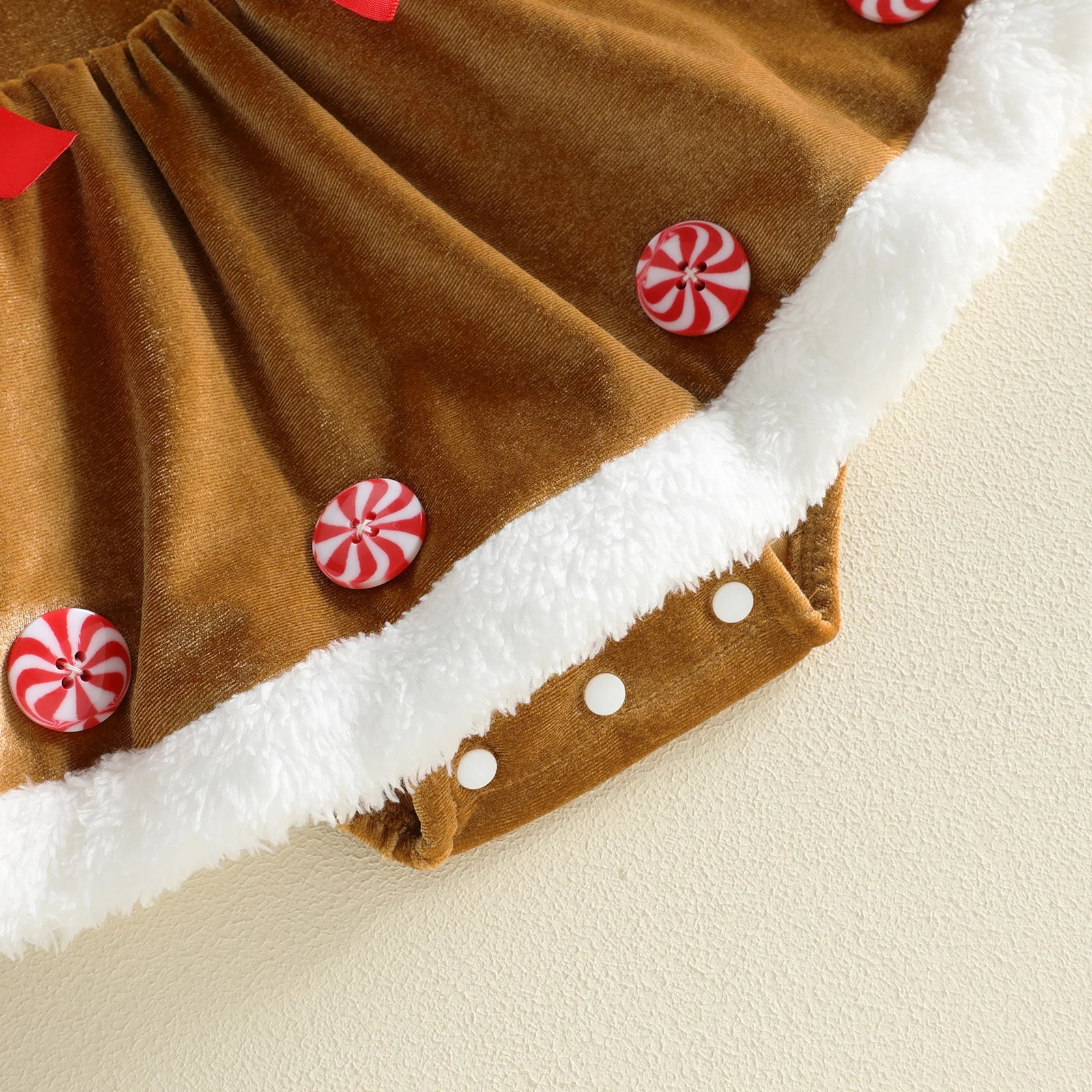 GINGERBREAD GIRL Bowtie Romper