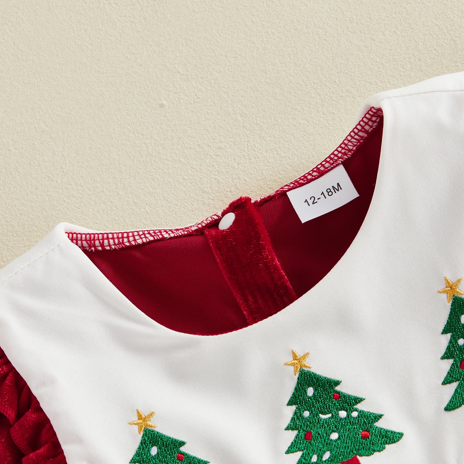CHRISTMAS TREE Velvet Collar Dress