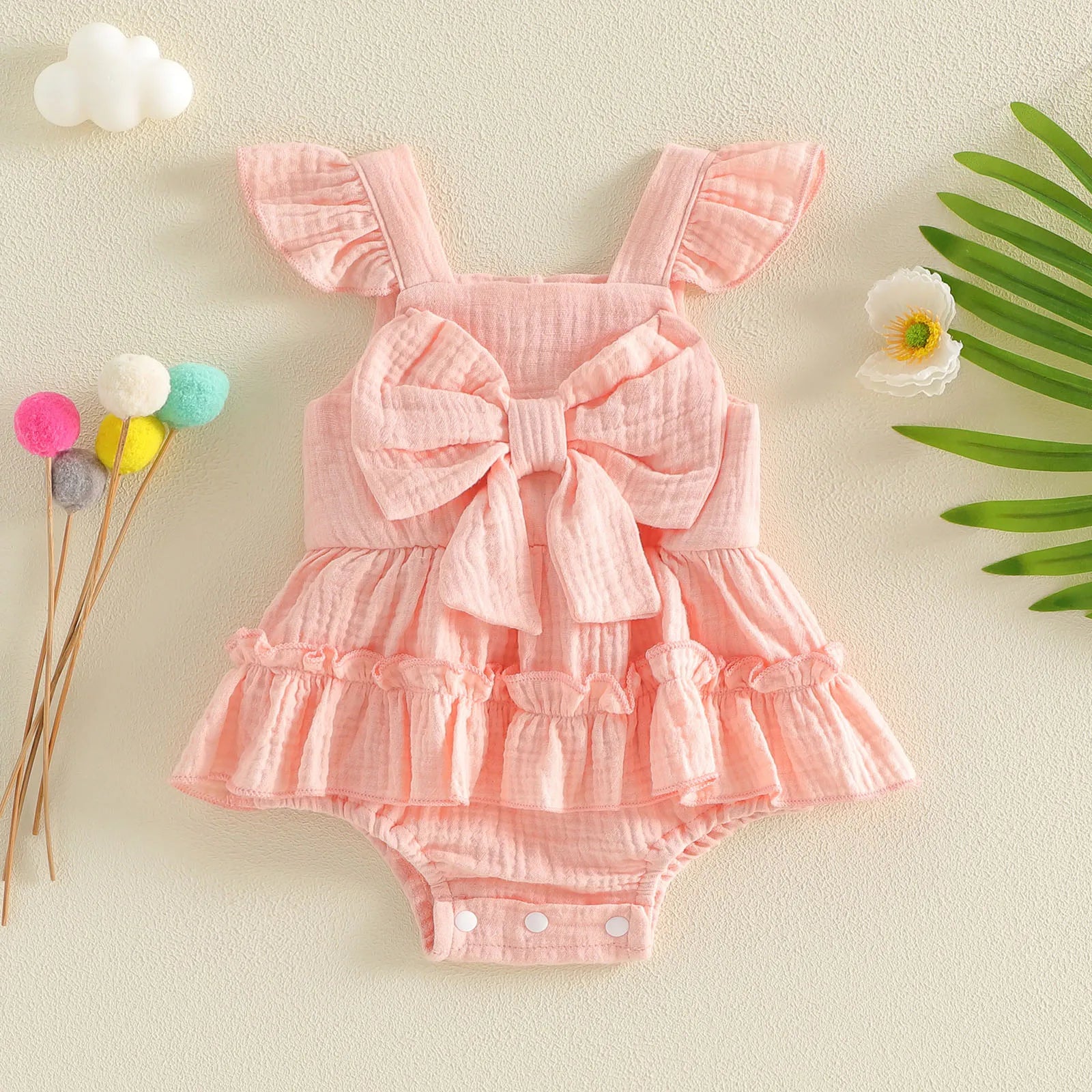JUNO Big Bow Romper