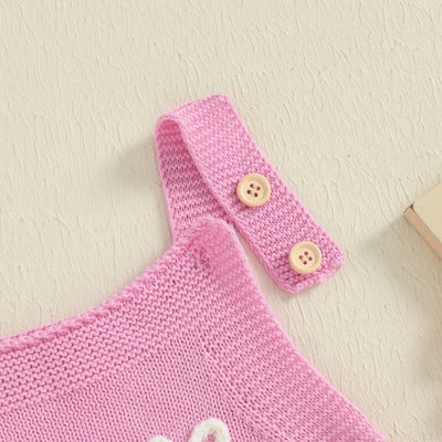 STRAWBERRIES & DAISIES Knitted Romper