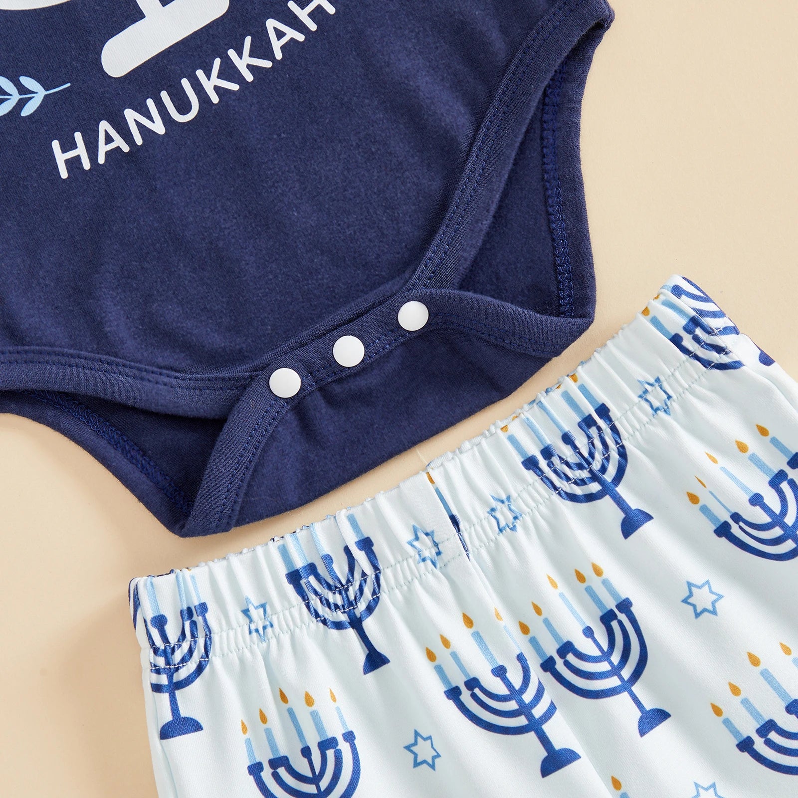 MY FIRST HANUKKAH Blue Outfit
