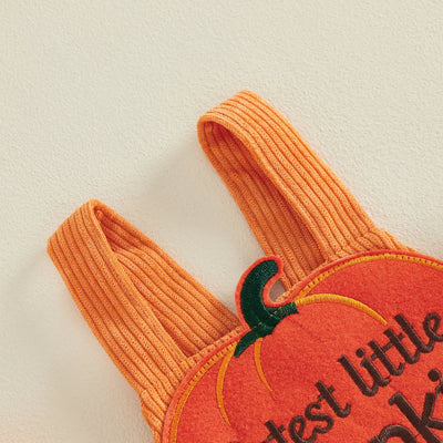 CUTEST LITTLE PUMPKIN Corduroy Romper