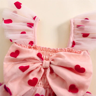 HEARTS Smocked Bowtie Tulle Dress
