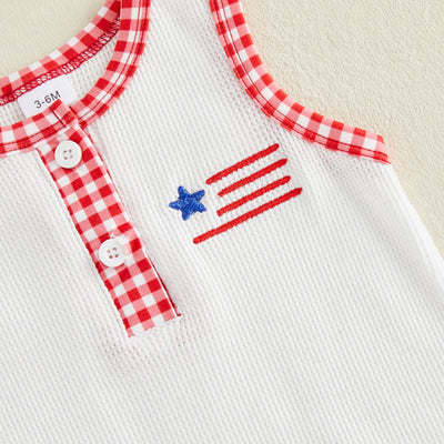 USA White Jumpsuit