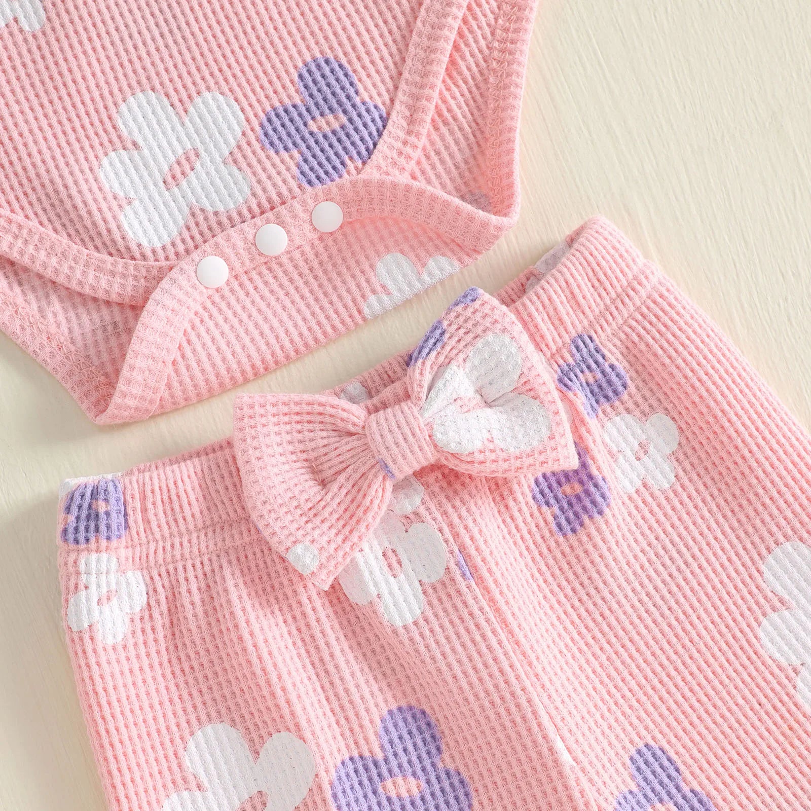 FLOWERS Pink Bellbottom Outfit