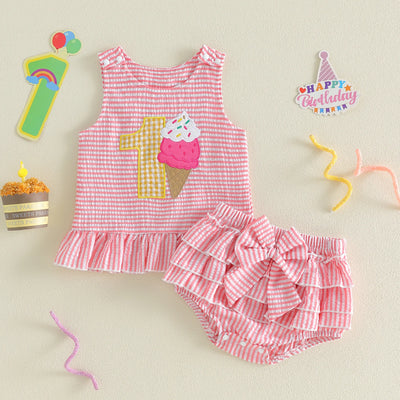 ONE Ice Cream Ruffle Outfit