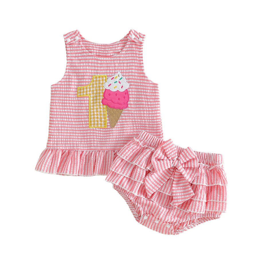 ONE Ice Cream Ruffle Outfit