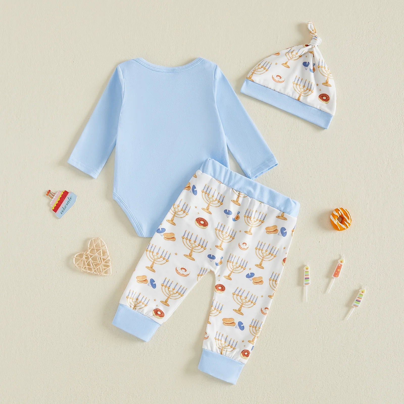 MY FIRST HANUKKAH Candle Outfit