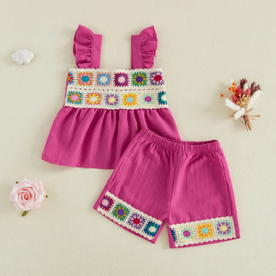 MILA Crochet Pink Outfit